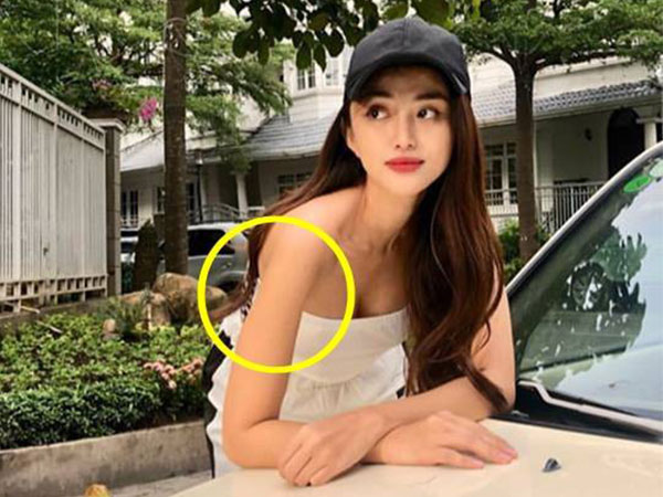 Thiên Nga The Face khiến dân mạng chê cười vì để lộ cánh tay bị photoshop đến mức biến dạng