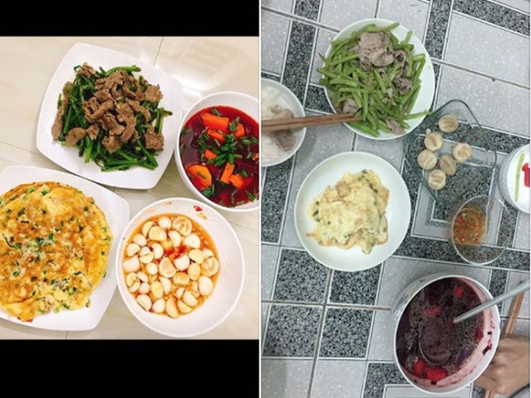 Lấy động lực vào bếp làm gái đảm, mâm cơm của cô nàng bị cư dân mạng cười ầm ĩ vì 'tưởng tượng và thực tế'