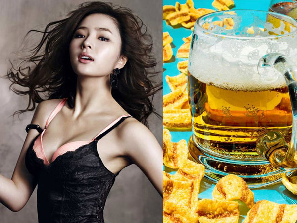 Cô gái bị ghét nhất Hàn Quốc làm đẹp nhờ bia