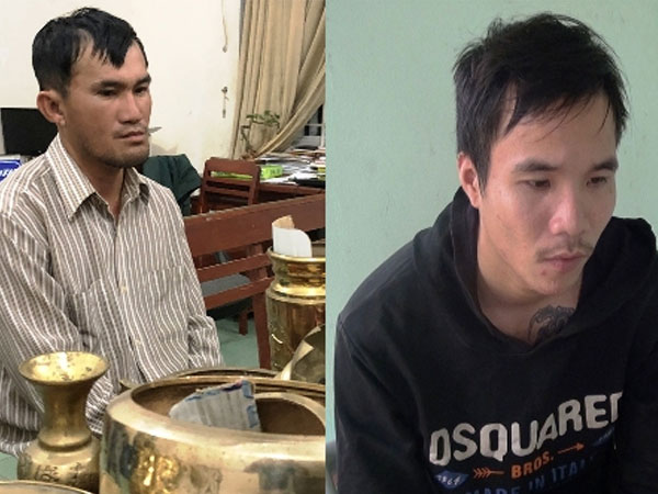 Hai gã trộm đột nhập hàng loạt ngôi chùa ở miền Trung