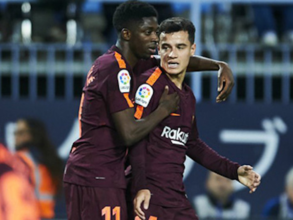 Coutinho bị chê kém tài Dembele