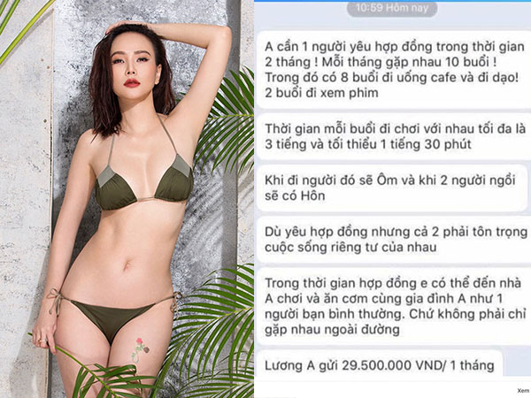 Sau khi chia tay bạn trai kém tuổi, Dương Yến Ngọc gây xôn xao khi công khai chuyện bị gạ ký hợp đồng 'yêu' với mức lương 29,5 triệu/tháng