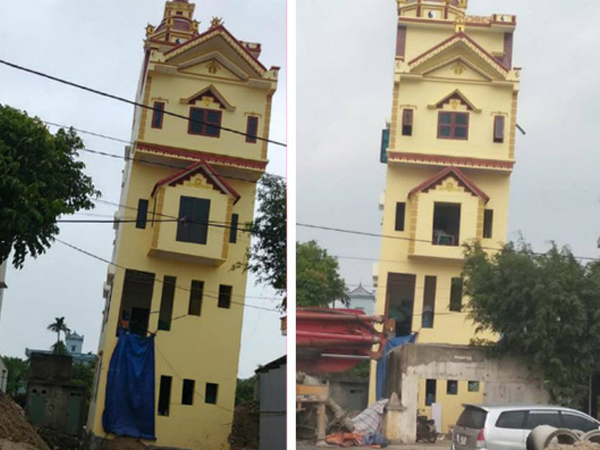 Nhà 5 tầng ở Hà Nam nghiêng như 'tháp nghiêng Pisa': Nếu không xử lý được phải phá bỏ!