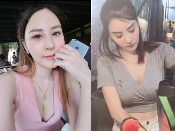 Hot girl ngực 'khủng' bán nước ép, dân mạng lại tiếc hùi hụi vì điều này