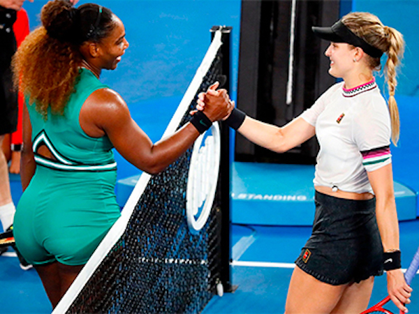 Serena thắng dễ Bouchard tại vòng hai Australia Mở rộng