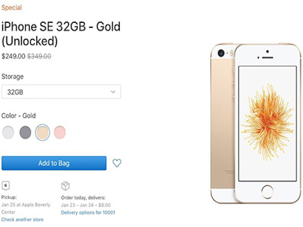 Apple 'xả' iPhone SE tồn kho giá 249 USD