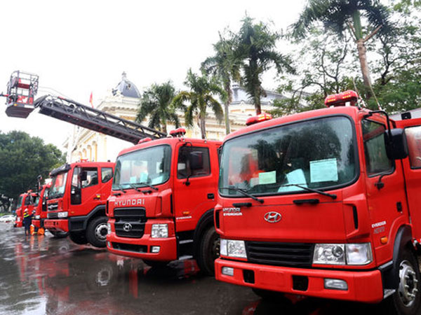 Dàn xe chữa cháy 22 triệu USD của Bộ Công an