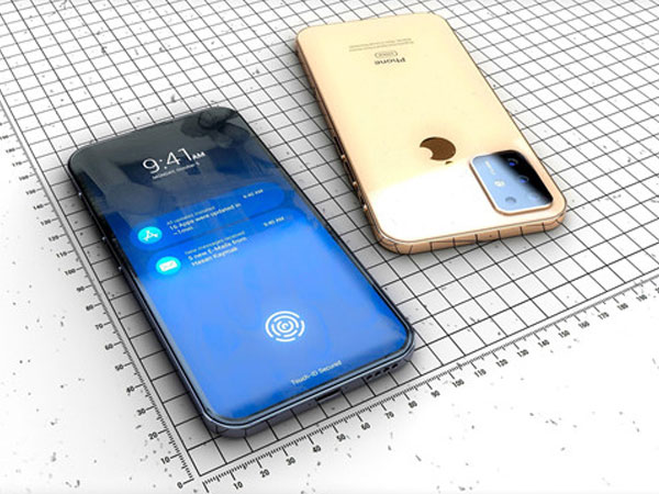 Bản dựng iPhone 11 với 3 camera, vân tay dưới màn hình