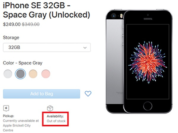 iPhone SE vừa 'xả kho' đã hết hàng
