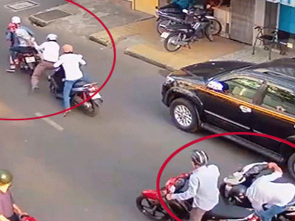 Truy xét nhóm đối tượng dùng bình xịt hơi cay tấn công cô gái, cướp xe máy SH ở Sài Gòn