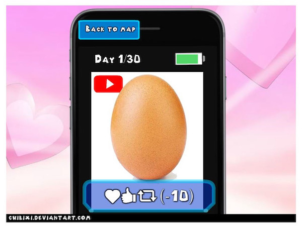 Game hẹn hò với quả trứng gây sốt