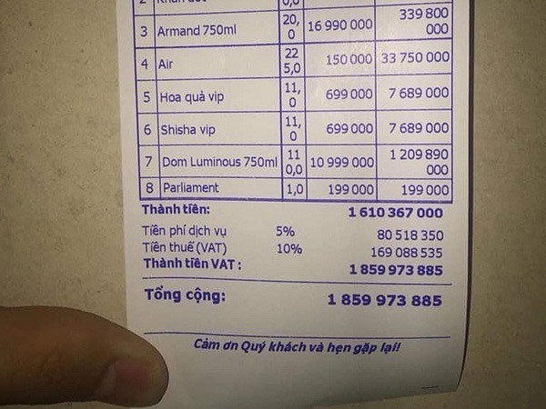 Một đêm chơi bar đốt 2 tỷ: Choáng độ chơi đại gia Hà Thành