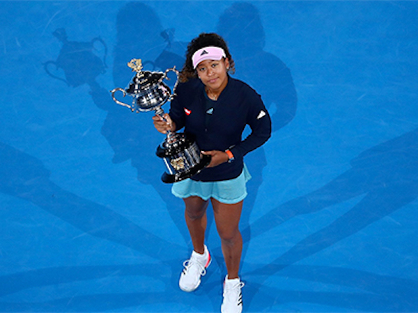 Osaka lên số một thế giới, Federer tụt ba bậc