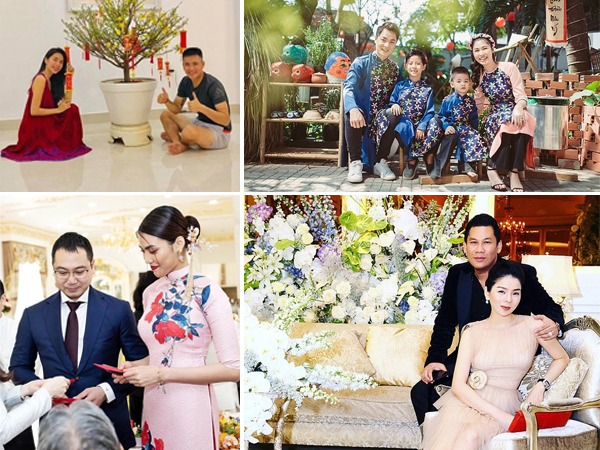 Khoảnh khắc đón Tết cùng nhau của các cặp đôi Sao Việt: 'Mỗi cây mỗi hoa, mỗi nhà mỗi cảnh'