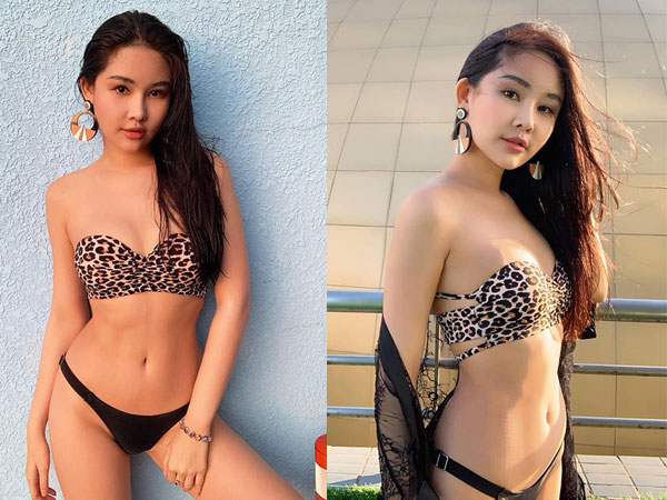 Ngân Anh mặc bikini khoe thân hình 'thắt đáy lưng ong'