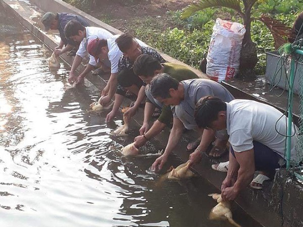 7 người đàn ông làm chung một việc lạ - hình ảnh gây chú ý ngày cuối tuần