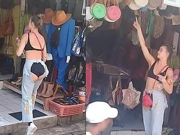 Cô gái mặc chiếc quần cắt trước xẻ sau đúng 'vùng nhạy cảm' khiến dân tình choáng váng