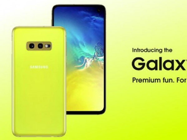 Galaxy S10e sẽ có màu vàng, cạnh tranh với iPhone XR