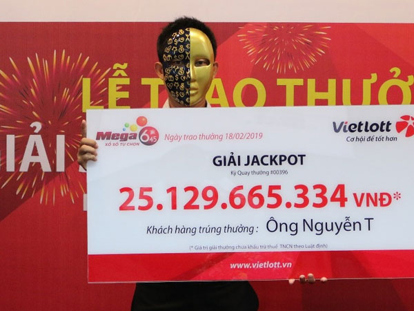 Xổ số Vietlott: Trao hơn 25 tỷ đồng cho khách hàng thứ 3 trúng Jackpot đợt Tết Nguyên đán