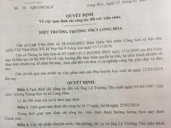 Bộ GD&ĐT yêu cầu xác minh vụ thầy giáo đánh học trò nhập viện