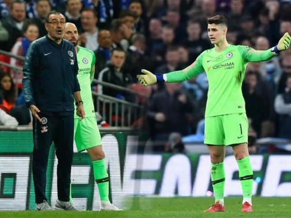 HLV Sarri cân nhắc 'tổng' Kepa lên ghế dự bị ở trận gặp Tottenham Hotspur