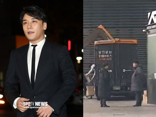 Lúc Seungri trình diện cảnh sát, YG bị bắt gặp bí mật tiêu hủy 2 xe tải giấy tờ vào rạng sáng sớm