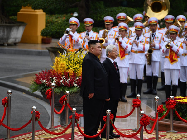 Tổng bí thư, Chủ tịch nước chủ trì tiệc chiêu đãi ông Kim Jong Un