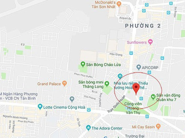 Công an thông tin việc phong tỏa đường gần Tân Sơn Nhất