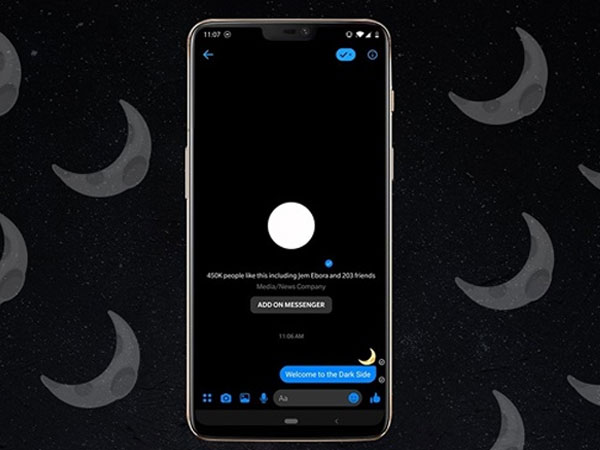 Cách chuyển Facebook Messenger sang nền tối