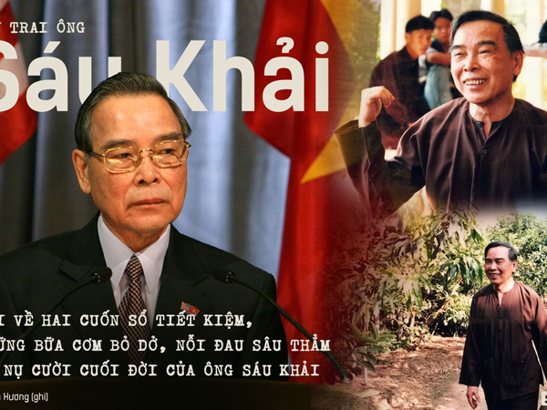 Con trai ông Sáu Khải nói về hai cuốn sổ tiết kiệm, những bữa cơm bỏ dở, nỗi đau sâu thẳm và nụ cười cuối đời của ông Sáu Khải
