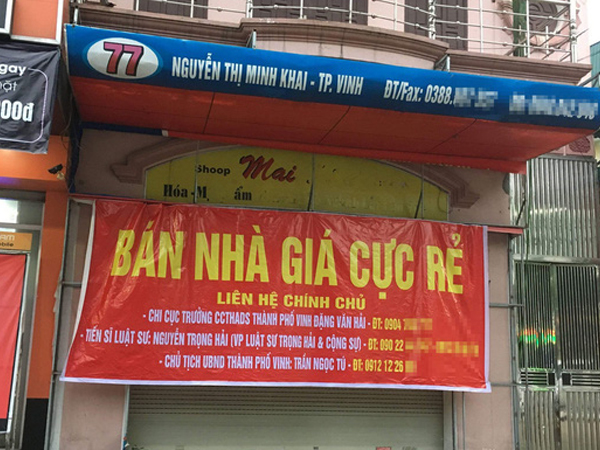 Xôn xao thông tin Chủ tịch TP Vinh rao bán nhà giá cực rẻ trên 'đất vàng'