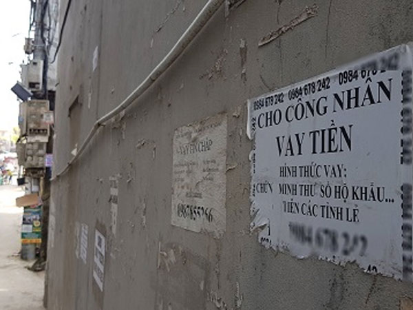 Lãi suất tín dụng đen ở Tây Nguyên 365% một năm