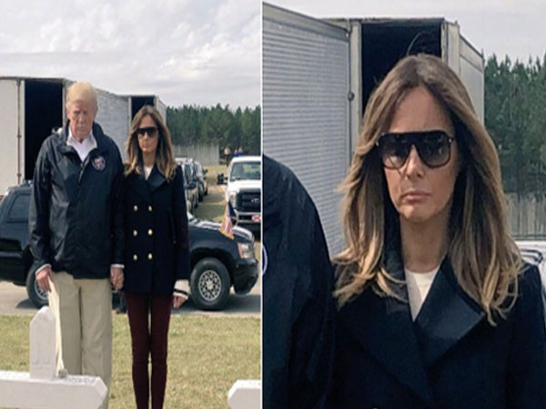 Melania lại bị đồn dùng người thế thân khi đi cùng Trump