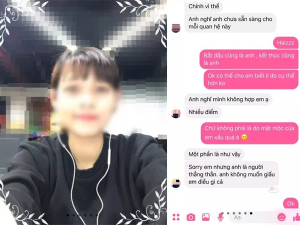 Cô gái 'số nhọ' bị người yêu quen qua mạng 'đá' không thương tiếc vì mặt mộc kém xinh
