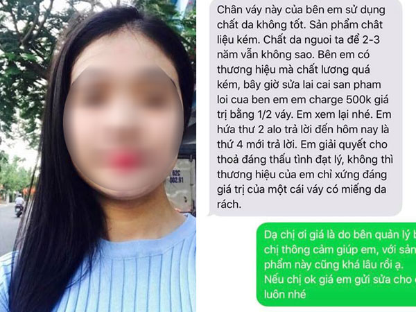 Cô gái mua váy da mặc chán chê 2 năm trời, đến khi hỏng liền đòi đổi trả với lý do nực cười