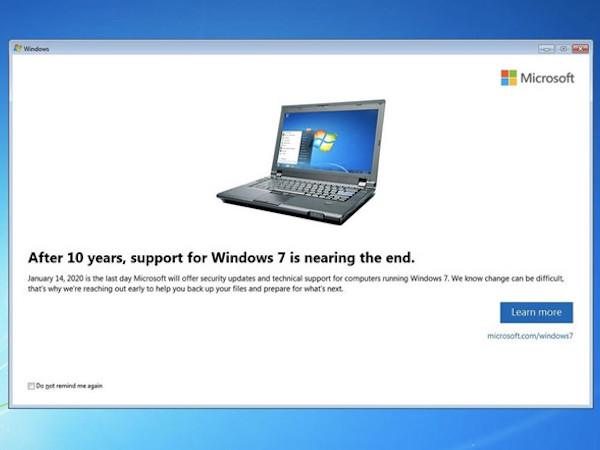 Cái chết của Windows 7 đang đến gần