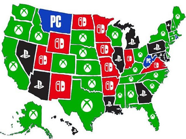 Game thủ Mỹ thích chơi Xbox, PS4 hơn PC