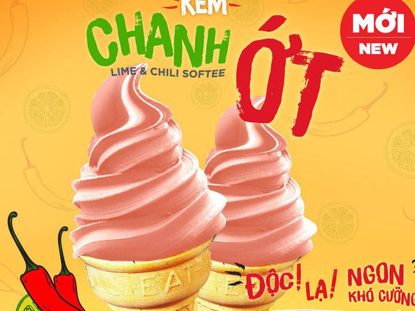 Dân mạng lại xôn xao vì chiếc kem dành cho người 'khẩu nghiệp' mang tên: kem chanh ớt