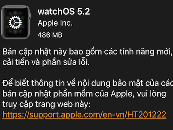 Apple Watch cập nhật phần mềm, thêm tính năng điện tâm đồ