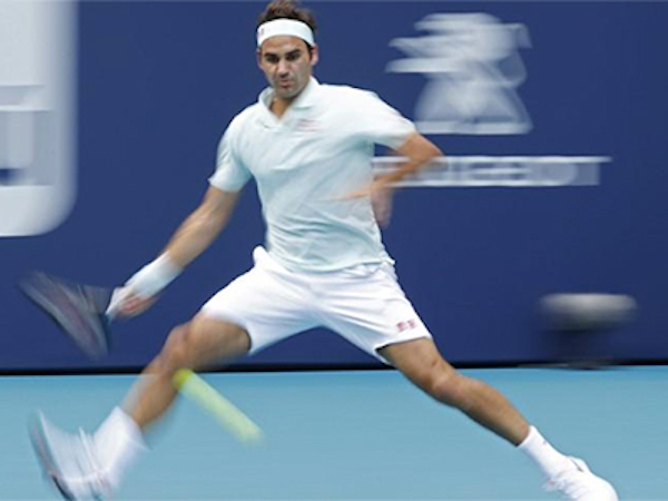 Federer nhẹ nhàng vào tứ kết Miami Mở rộng