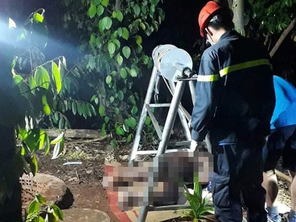 Tá hỏa phát hiện thi thể người đàn ông dưới giếng