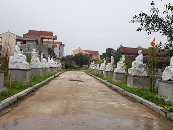 16 pho tượng La Hán trong ngôi chùa cổ bất ngờ bị đập phá trong đêm