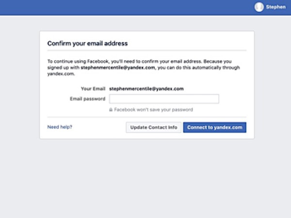 Facebook đòi người dùng cung cấp mật khẩu email