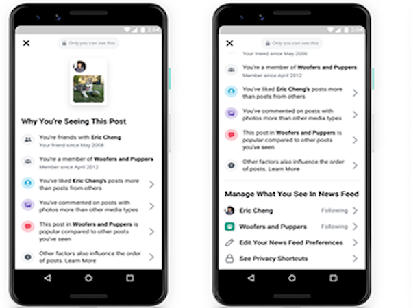 Facebook giải thích cách sắp xếp bảng tin