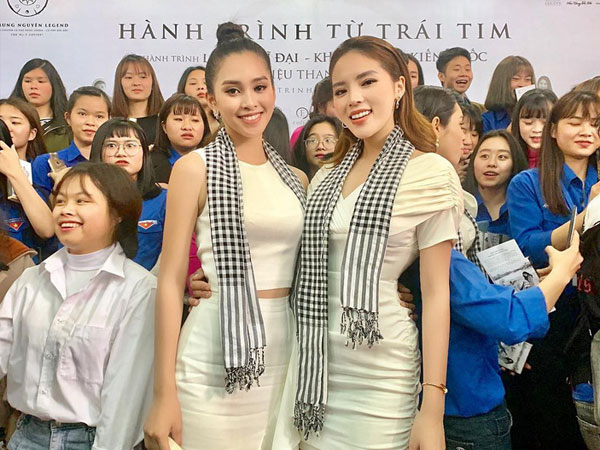 Lấn át cả dàn bông Hậu khi đứng chung khung hình, có thể không phải là nàng Hậu xinh đẹp nhất nhưng Kỳ Duyên luôn khác biệt nhất