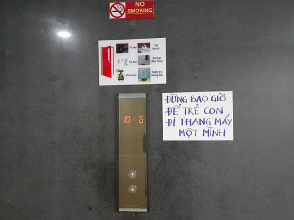 Sau vụ nguyên Viện phó VKS sàm sỡ bé gái, hàng loạt chung cư ở TP.HCM dán cảnh báo, nhắc nhau bảo vệ con