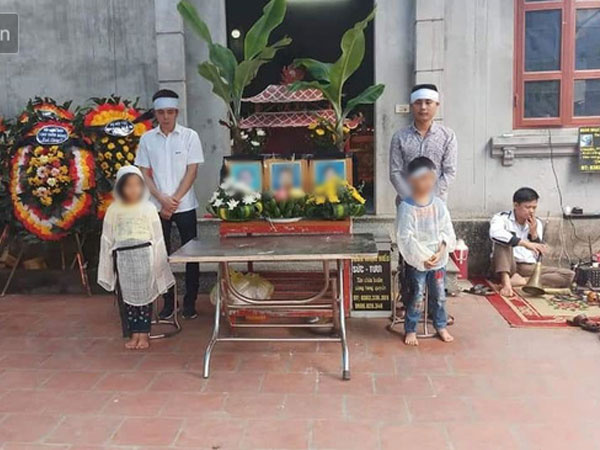Vụ cả gia đình tử nạn trên đường đi khám bệnh: 'Cặp song sinh không biết chuyện, đến khi phát tang đọc tên bố mẹ và em, các cháu mới khóc thét...'