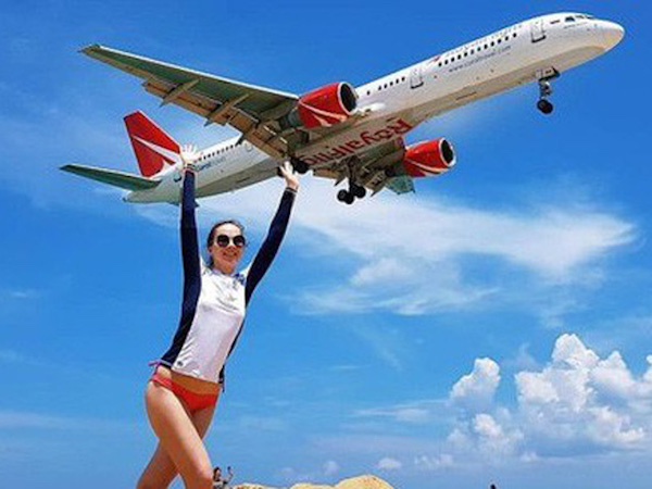 Có thể bị tử hình nếu cố chụp ảnh 'chạm máy bay' tại bãi biển Thái Lan