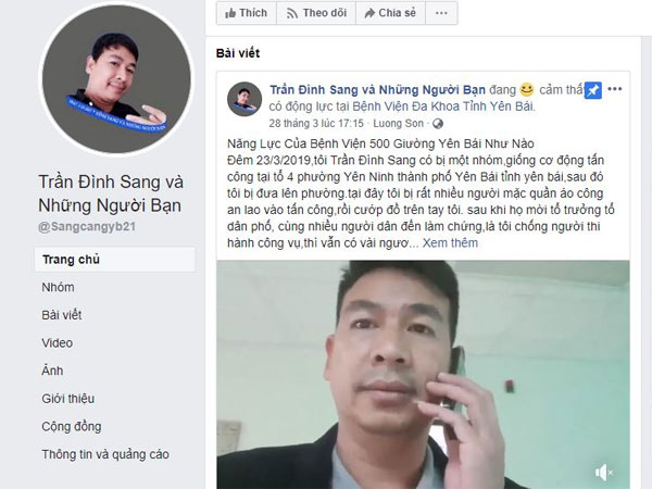 NÓNG: Công an vây bắt 'thánh chửi' Trần Đình Sang