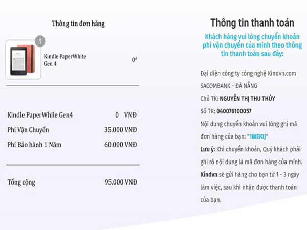 Hàng nghìn người bị lừa 95.000 đồng để nhận Kindle miễn phí